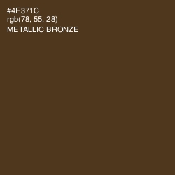 #4E371C - Metallic Bronze Color Image